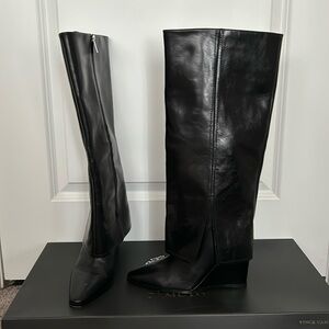 Vince Camuto Wide Calf Black Boot